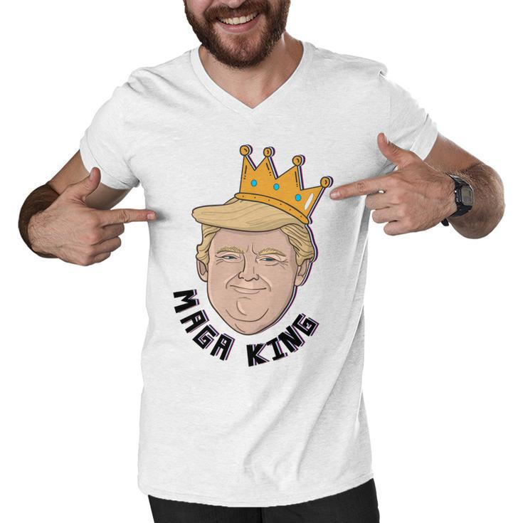 Maga King Donald Trump Meme Men V-Neck Tshirt