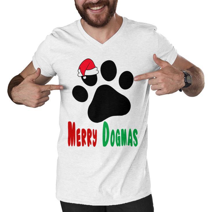 Merry Dogmas Men V-Neck Tshirt