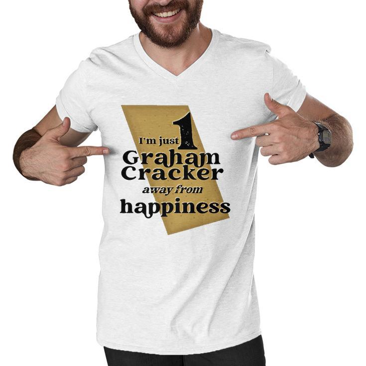 One Graham Cracker Happiness Graham Cracker Lover Gift Men V-Neck Tshirt