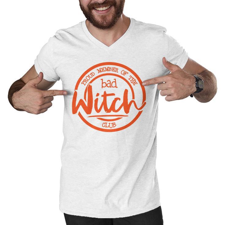 Proud Member Of The Bad Witch Club Circle Basic Men V-Neck Tshirt