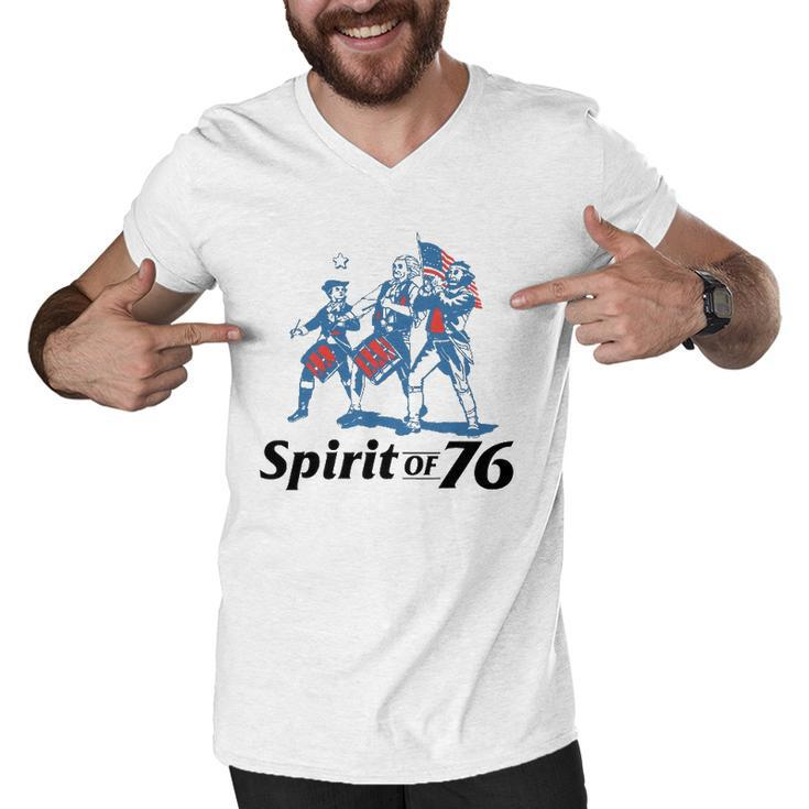 Spirit Of 76 4Th Of July Patriotic Men V-Neck Tshirt