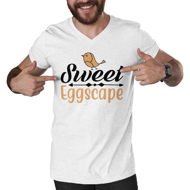 Sweet Eggscape Men V-Neck Tshirt