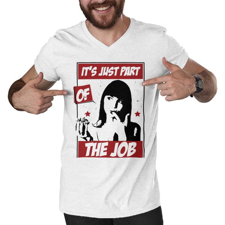 Tasting The Food Is Just Part Of The Job Relaxed Fit  24 Trending Shirt Men V-Neck Tshirt