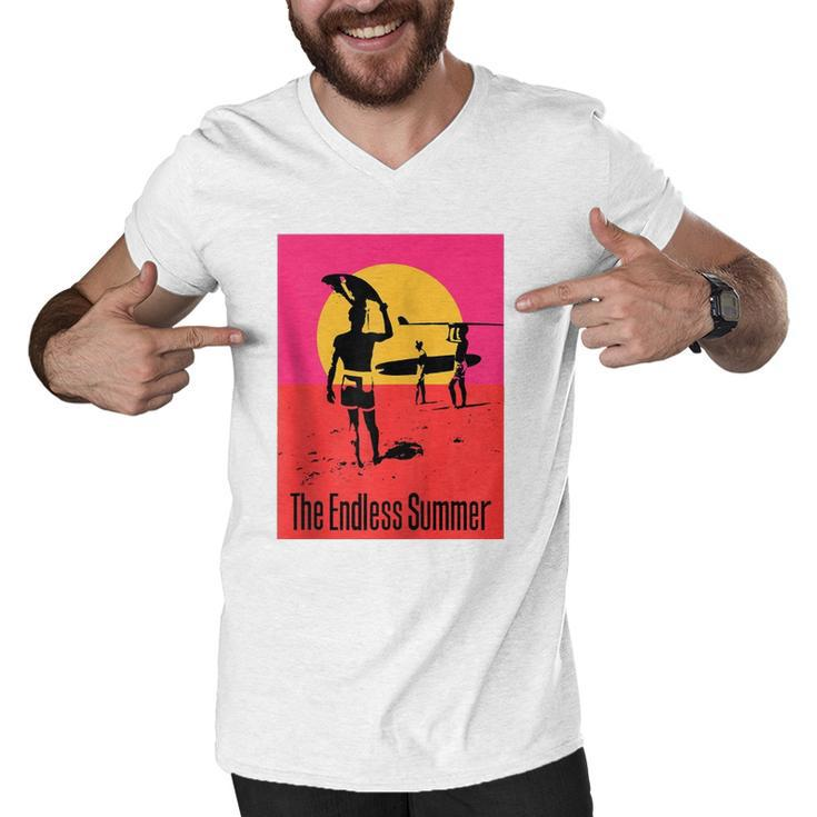 The Endless Summer Classic Surf Lovers Gift Movie Poster Zip Men V-Neck Tshirt