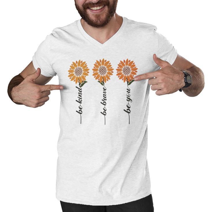 Trending  On Summer Floral  Women Trending Men V-Neck Tshirt