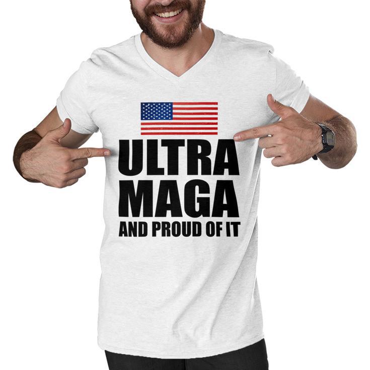 Ultra Maga And Proud Of It V8 Men V-Neck Tshirt