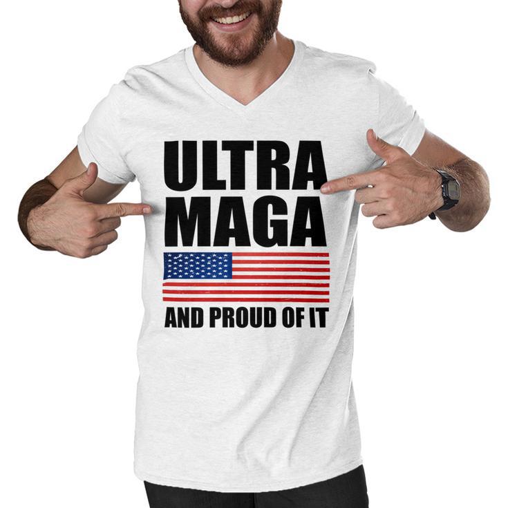 Ultra Maga And Proud Of It V9 Men V-Neck Tshirt