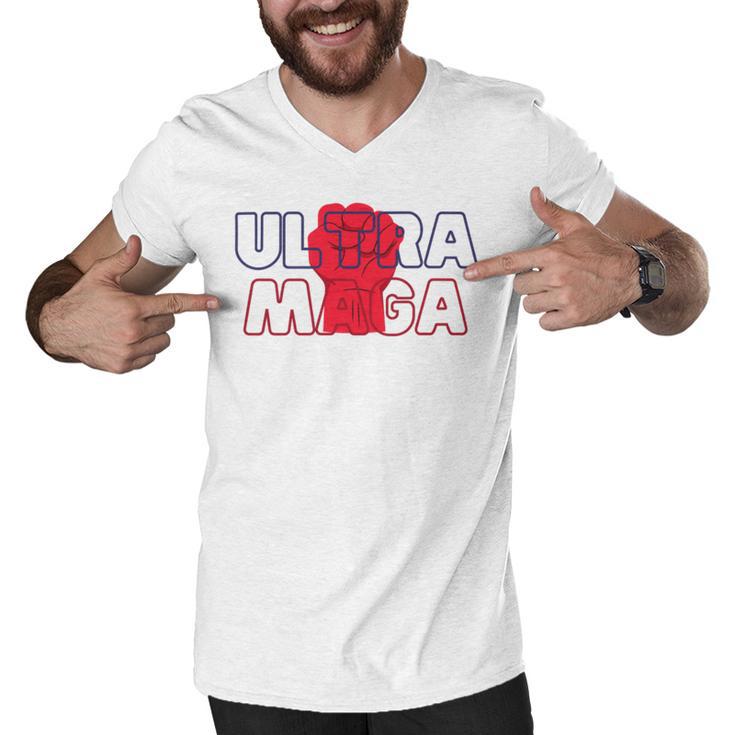 Ultra Maga V27 Men V-Neck Tshirt