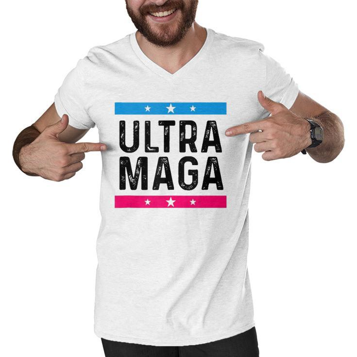 Ultra Mega Patriotic Trump Republicans Conservatives  Men V-Neck Tshirt