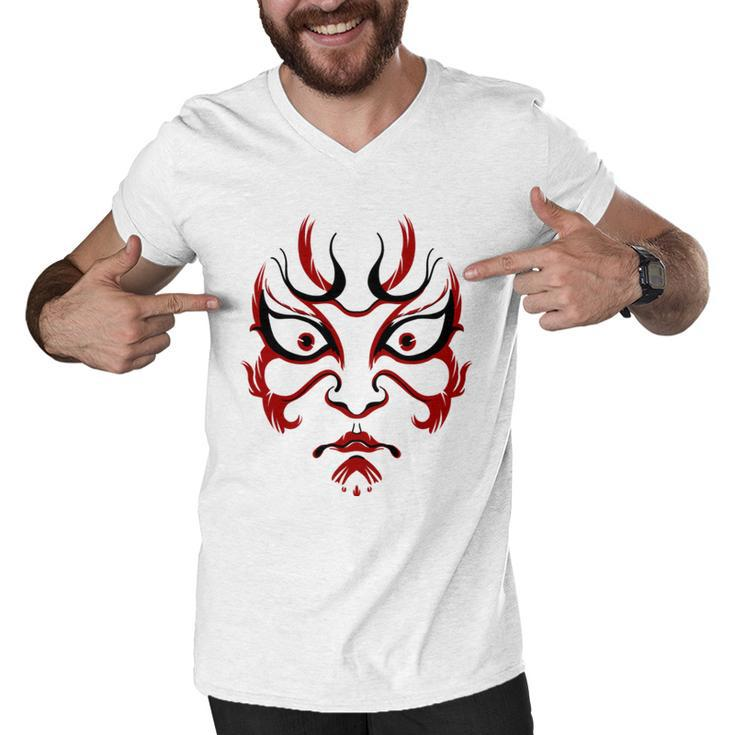 Kabuki Beautiful And Unique Design Kabuki  Men V-Neck Tshirt