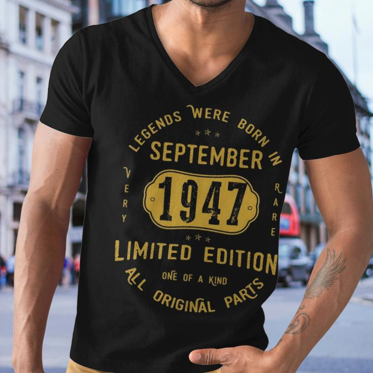 1947 September Birthday Gift 1947 September Limited Edition Men V-Neck Tshirt
