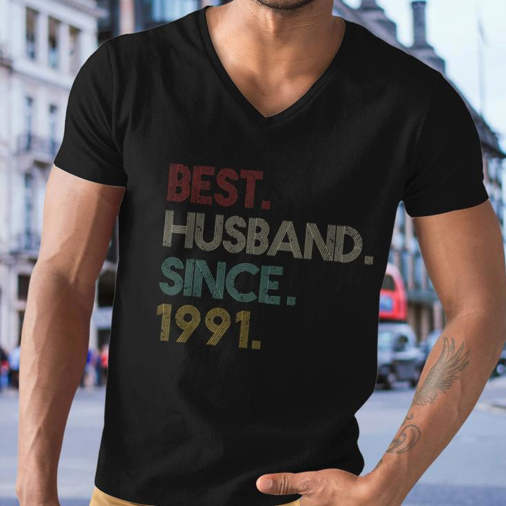 30Th Wedding Anniversary Gift Ideas Best Husband Since 1991 Men V-Neck Tshirt