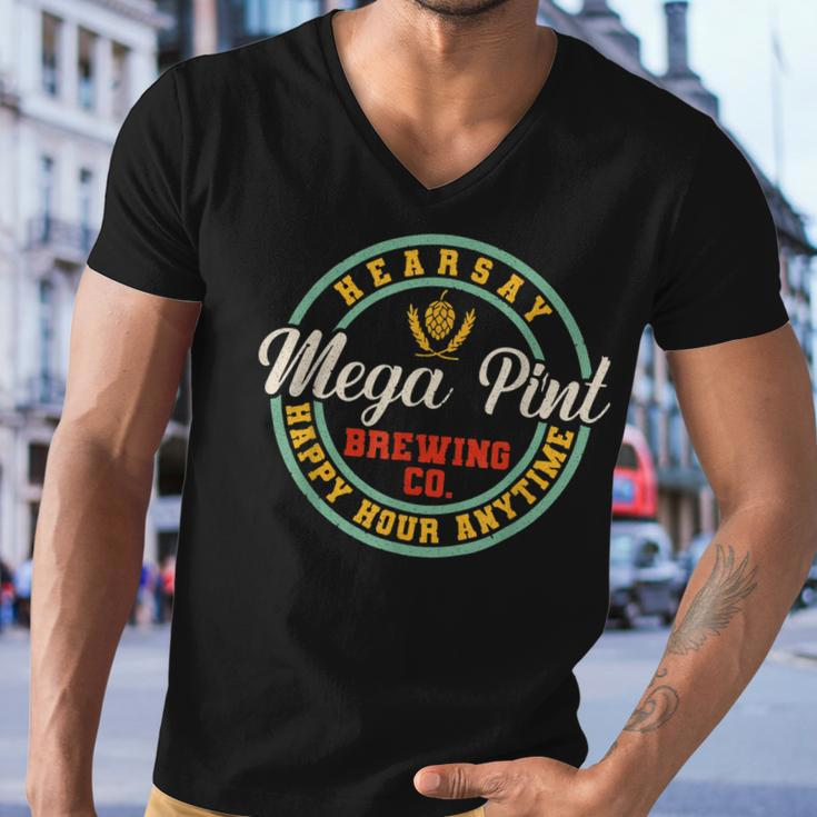A Mega Pint Brewing Co Hearsay Happy Hour Anytime Men V-Neck Tshirt
