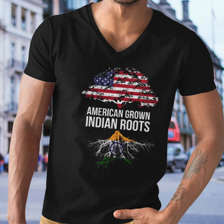 American Grown With Indian Roots - India Tee Men V-Neck Tshirt