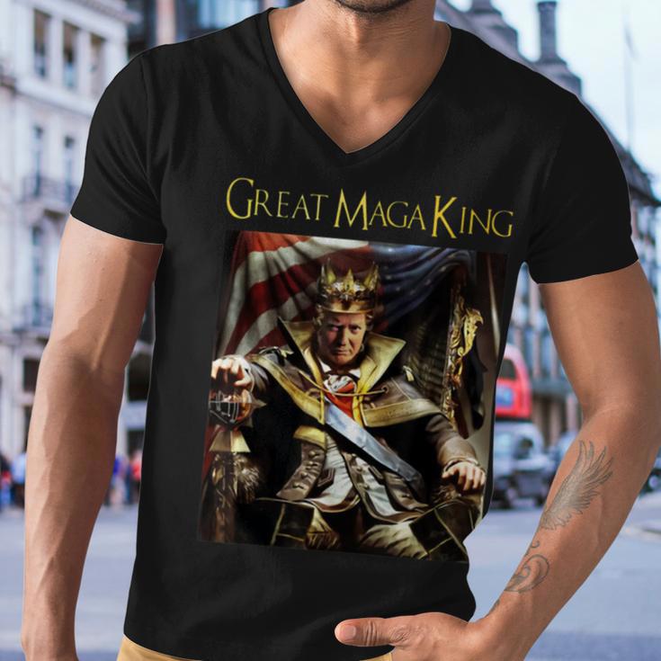 Anti Joe Biden Ultra Maga The Return Of The Great Maga King Men V-Neck Tshirt