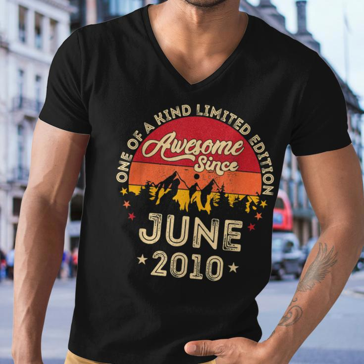 Awesome Since June 2010 Vintage 12Th Birthday V2 Men V-Neck Tshirt