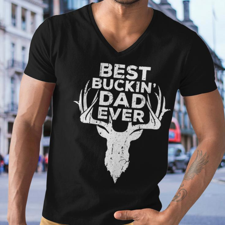 Best Buckin Dad Ever Deer Hunters Men V-Neck Tshirt