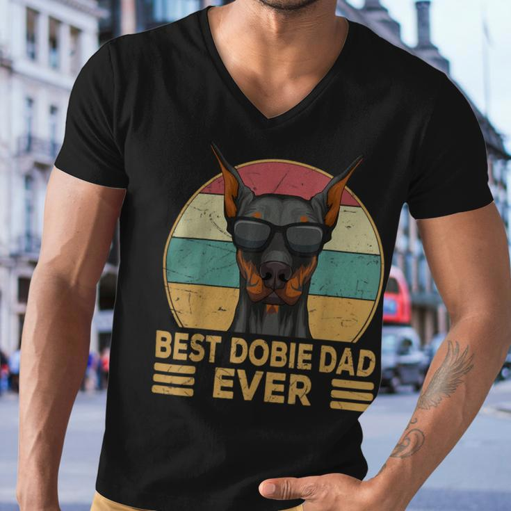 Best Dobie Dad Ever Doberman Dog Owner Men V-Neck Tshirt