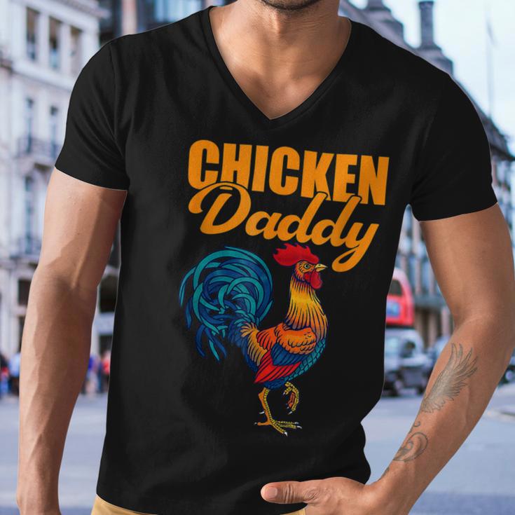 Chicken Chicken Chicken Daddy Chicken Dad Farmer Poultry Farmer Men V-Neck Tshirt