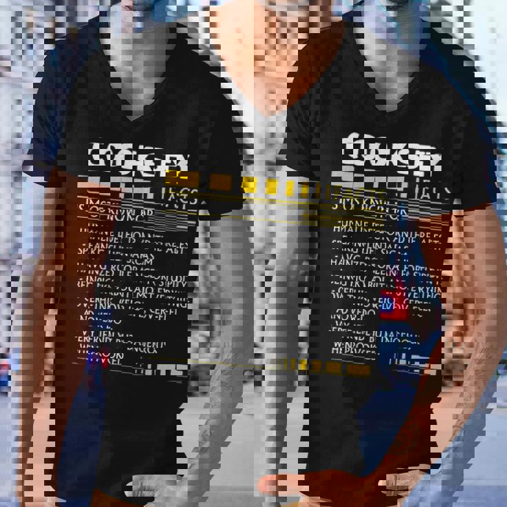 Cooksey Name Gift Cooksey Facts Men V-Neck Tshirt