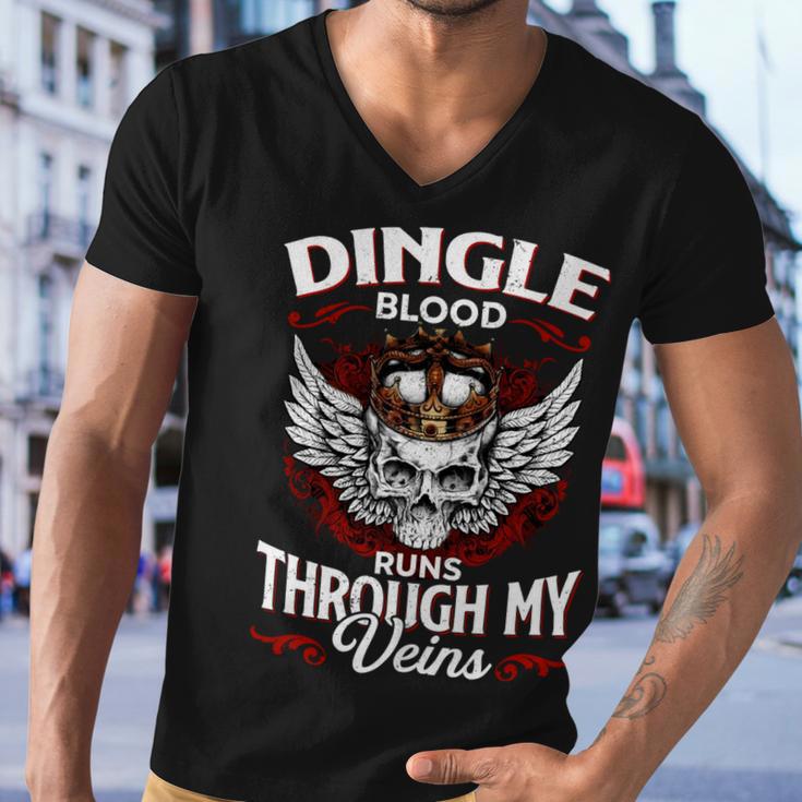 Dingle Blood Runs Through My Veins Name V2 Men V-Neck Tshirt