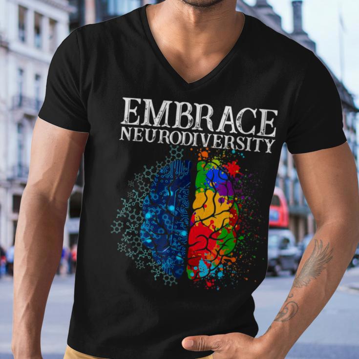 Embrace Neurodiversity Men V-Neck Tshirt