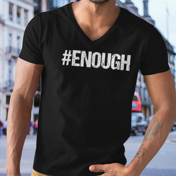 Enough Orange End Gun Violence Men V-Neck Tshirt