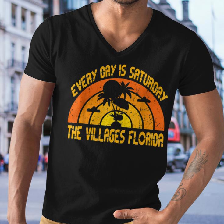 Every Day Is Saturday The Villages Florida Men V-Neck Tshirt