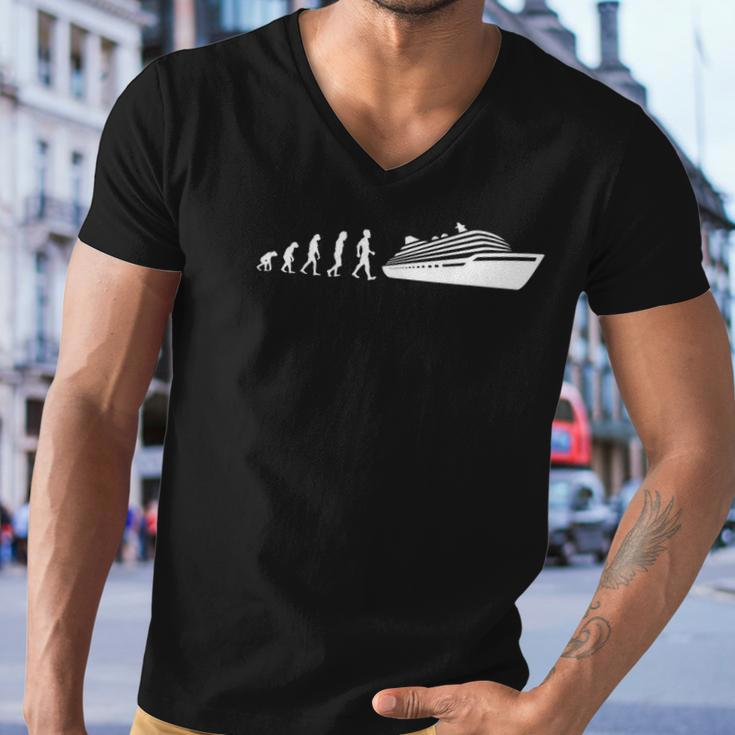 Evolution Cruise Crusing Ship Gift Men V-Neck Tshirt