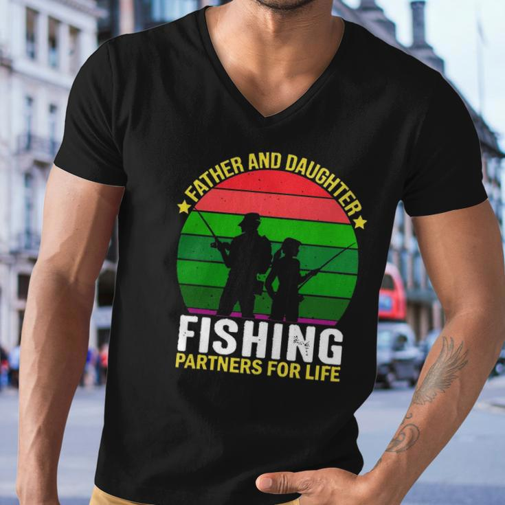 Father And Daughter Fishing Partners Father And Daughter Fishing Partners For Life Fishing Lovers Men V-Neck Tshirt