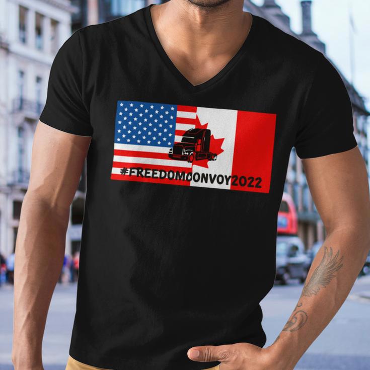 Freedom Convoy V2 Men V-Neck Tshirt