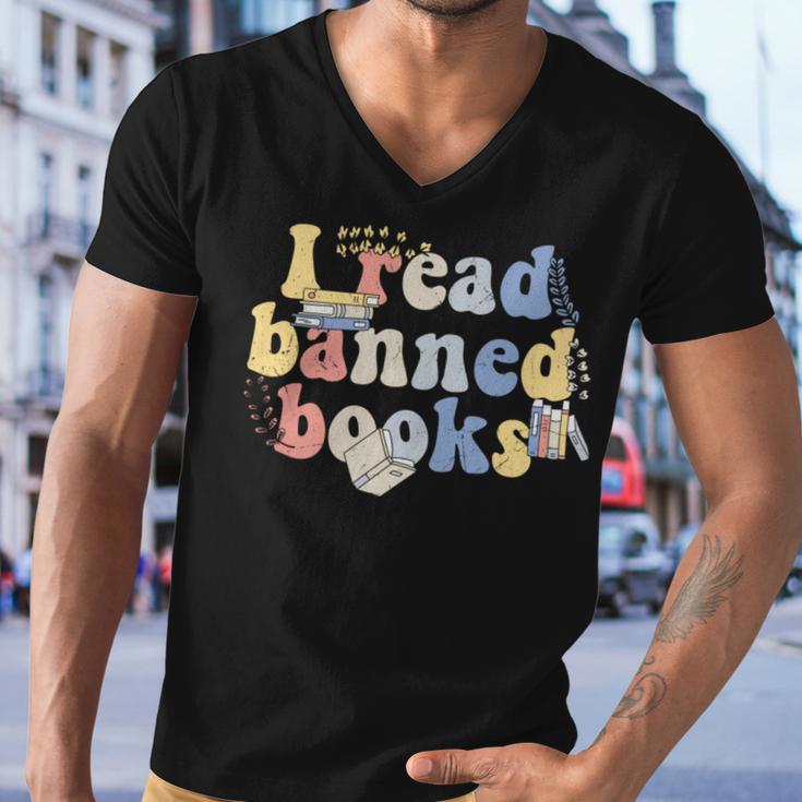 Funny I Read Banned Books Lovers Books Men V-Neck Tshirt