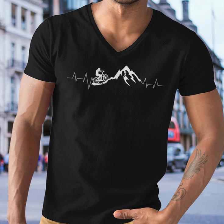 Funny Mountain Bike Evolution Biker Best V3 Men V-Neck Tshirt