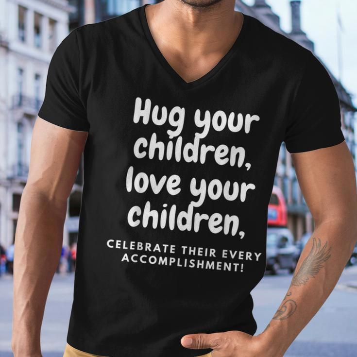 Hug Your Children Men V-Neck Tshirt