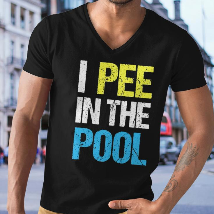 I Pee In The Pool Funny Summer Men V-Neck Tshirt