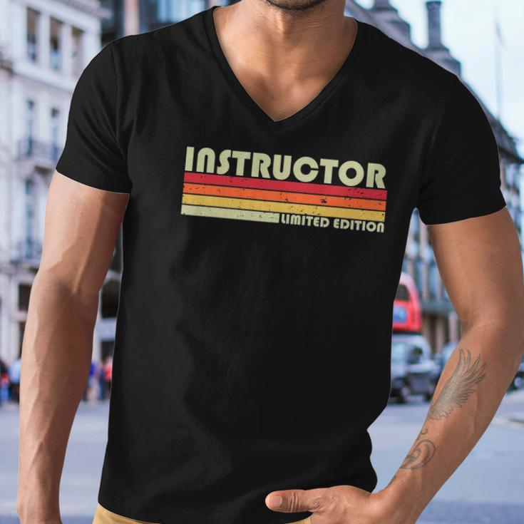 Instructor Funny Job Title Professional Worker Idea Men V-Neck Tshirt