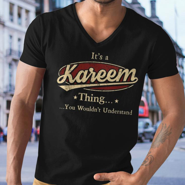 Its A Kareem Thing You Wouldnt Understand Shirt Personalized Name GiftsShirt Shirts With Name Printed Kareem Men V-Neck Tshirt