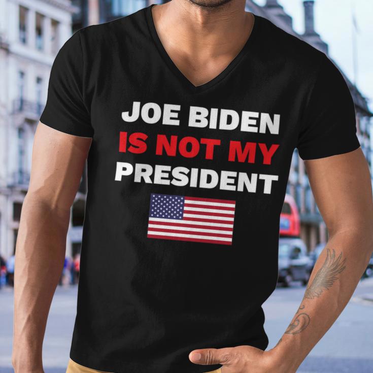 Joe Biden Is Not My President Not My President Men V-Neck Tshirt