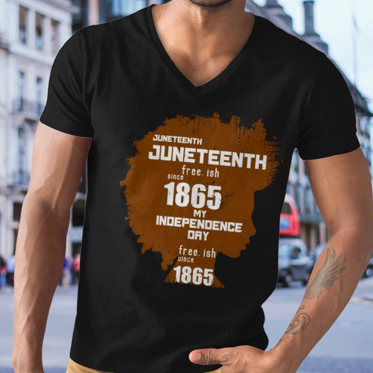 Juneteenth Woman Tshirt Men V-Neck Tshirt