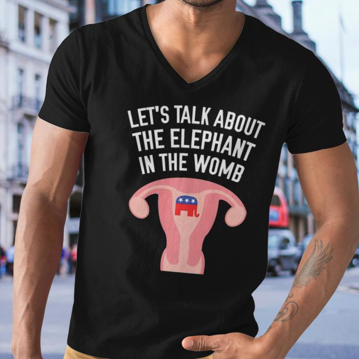 Lets Talk About The Elephant In The Womb Feminist Men V-Neck Tshirt