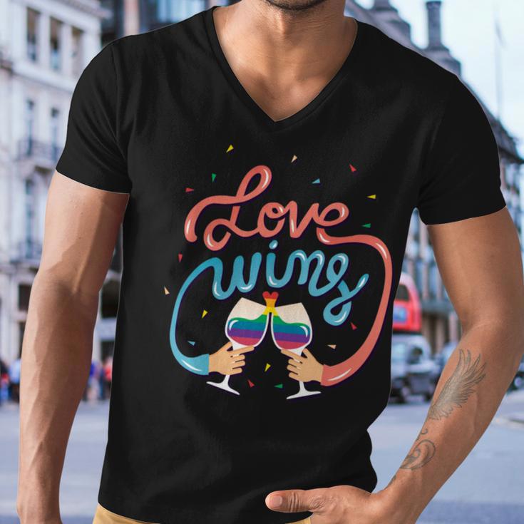 Love Wins 389 Trending Shirt Men V-Neck Tshirt