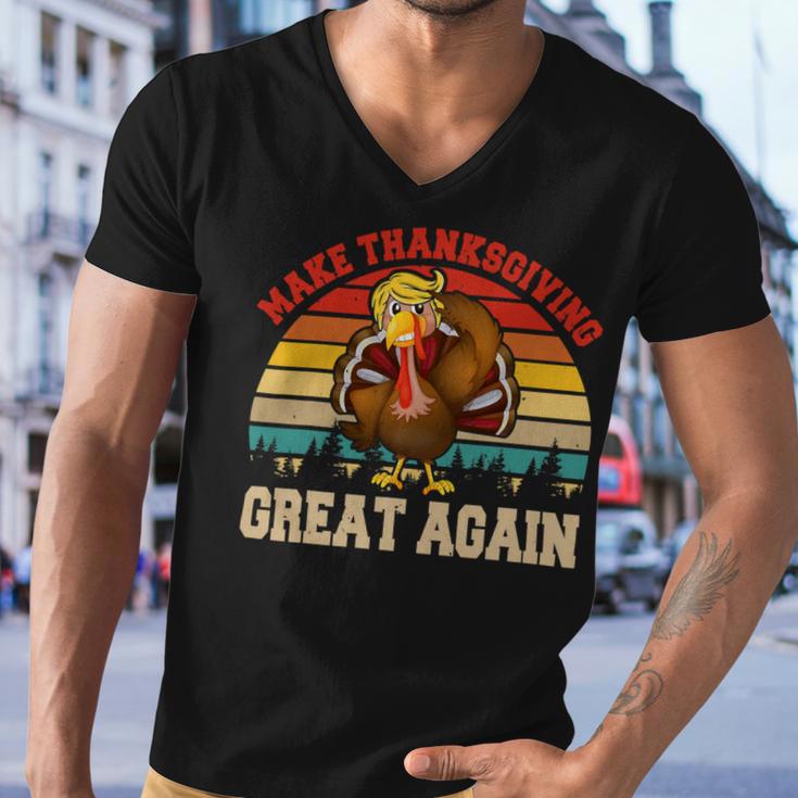 Make Thanksgiving Great Again Funny 4 Shirt Men V-Neck Tshirt