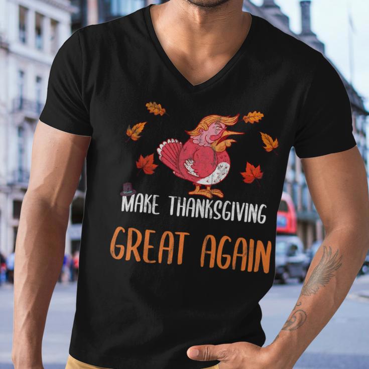 Make Thanksgiving Great Again Funny 5 Shirt Men V-Neck Tshirt