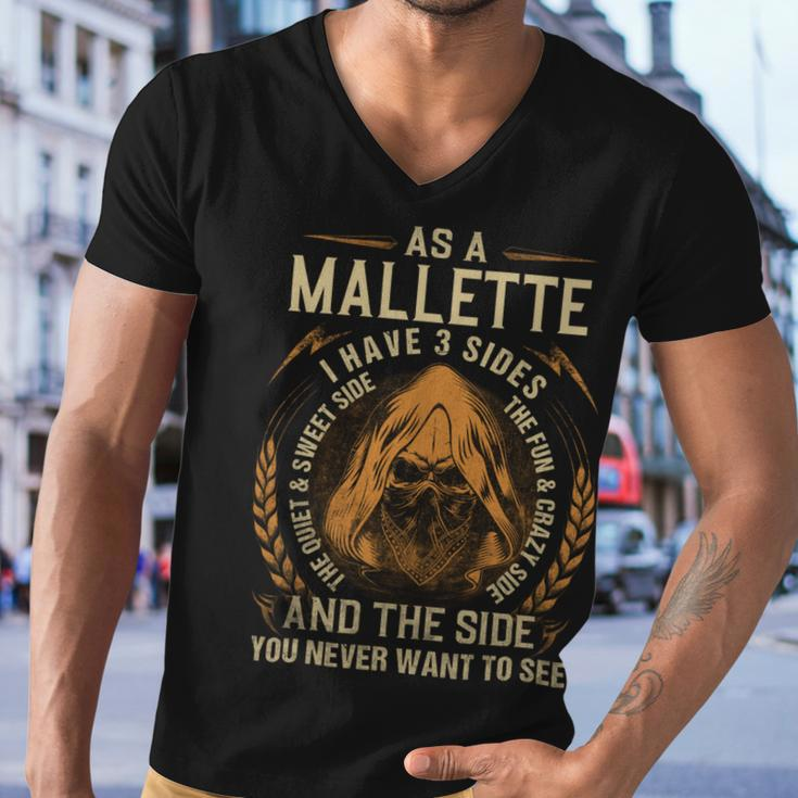 Mallette Name Shirt Mallette Family Name V3 Men V-Neck Tshirt