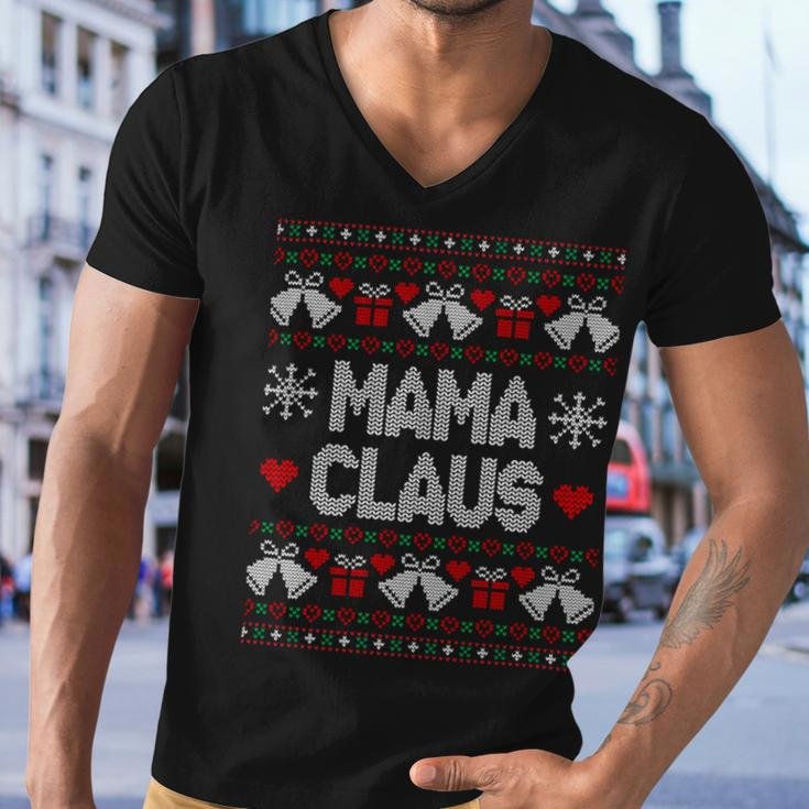 Mama Claus Christmas Ugly Sweater Men V-Neck Tshirt