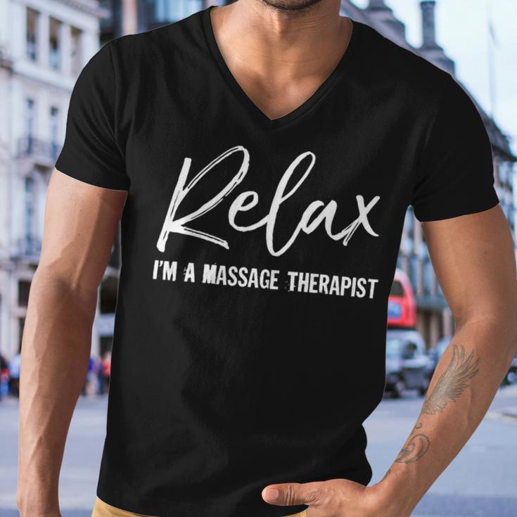 Massage Therapist V2 Men V-Neck Tshirt