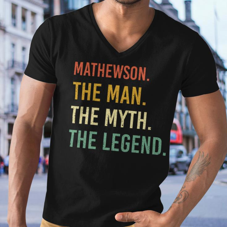 Mathewson Name Shirt Mathewson Family Name Men V-Neck Tshirt