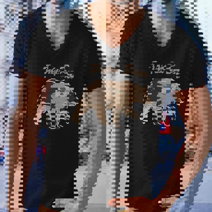 Mens Camouflage Daddy Bear Family Camo Hunting - Papa Bear Men V-Neck Tshirt Mens Camouflage Daddy Bear Family Camo Hunting - Papa Bear Men V-Neck Tshirt