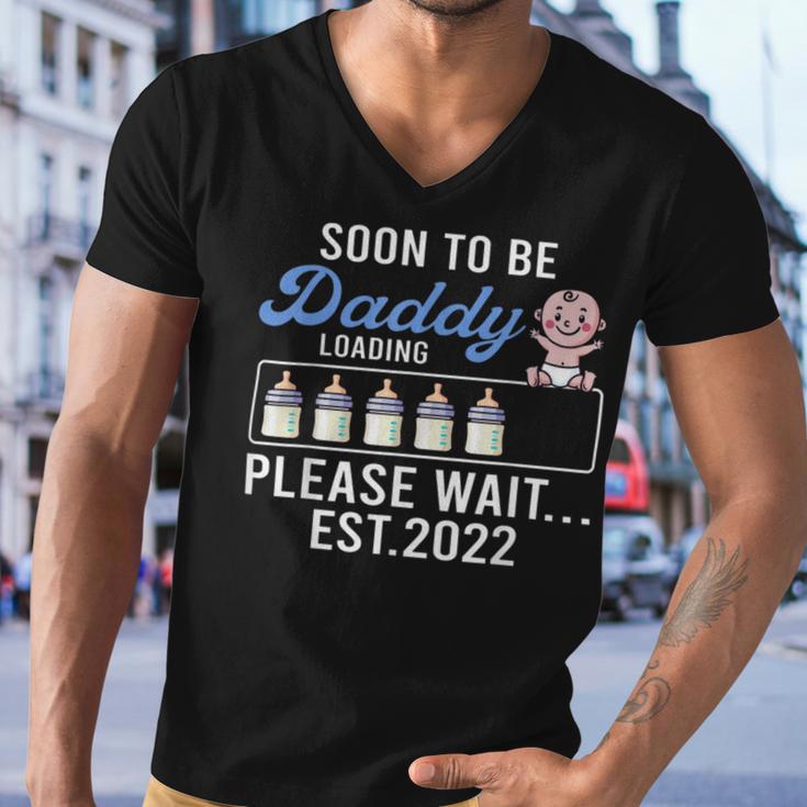 Mens New Dad Shirt Funny Pregnancy Announcement Soon To Be Daddy 277 Trending Shir Men V-Neck Tshirt