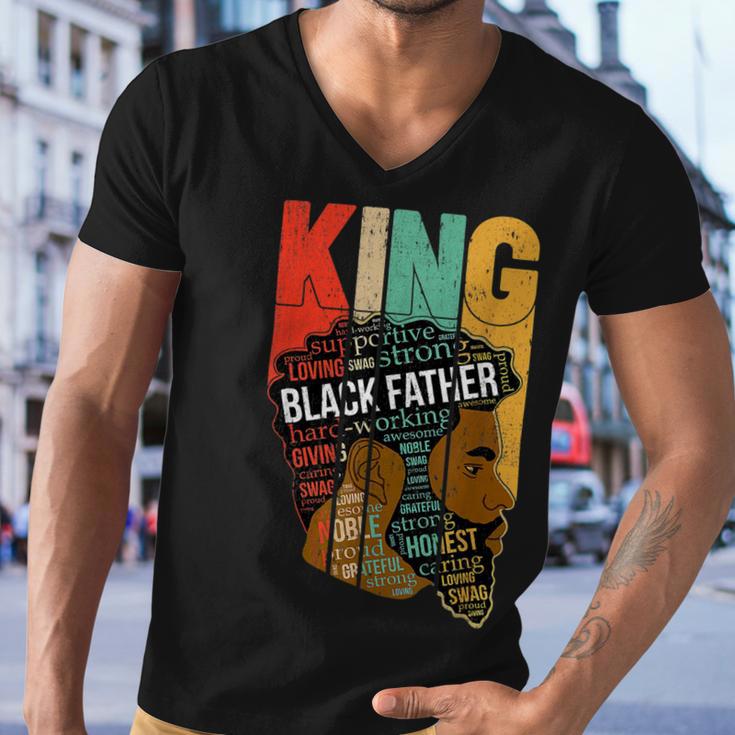 Mens Strong Black King Juneteeth African American Father Day 23 Shirt Men V-Neck Tshirt